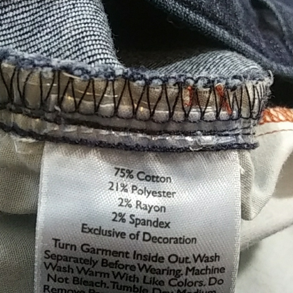 Eddie Bauer Curvy Capri Dark Blue Jean 30" - Picture 8 of 8